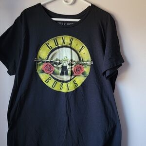 Guns N' Roses Black Graphic Short Sleeve Tee Size XXL